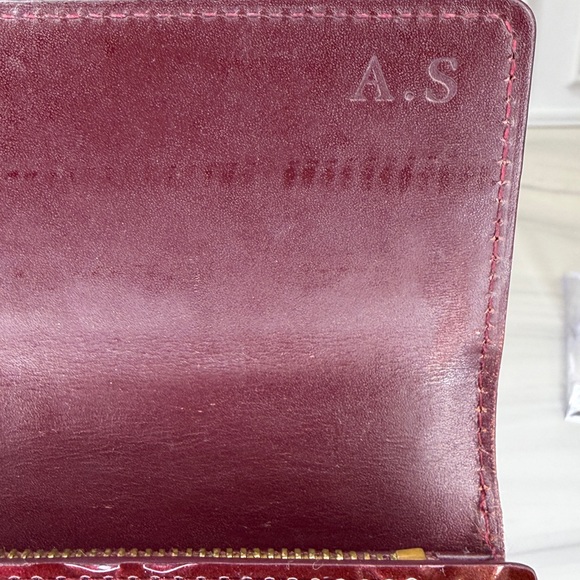 Louis Vuitton Vernis Long Wallet – Amarante | Box & Dust Bag | Initials AS - Picture 11 of 15